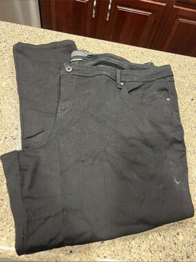 NWOT torrid luxe skinny sateen stretch 28w tall black pants jeans z27